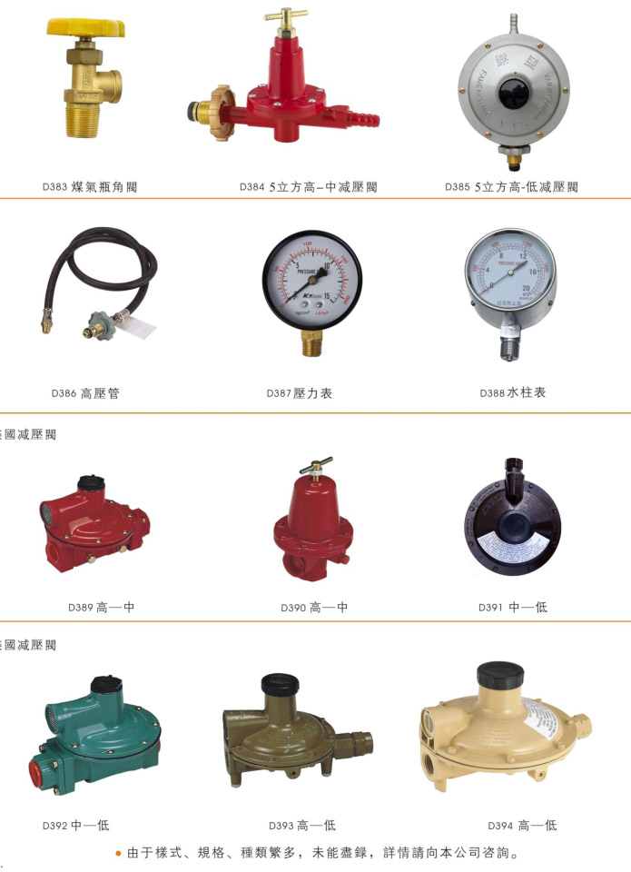 氣體專用配件